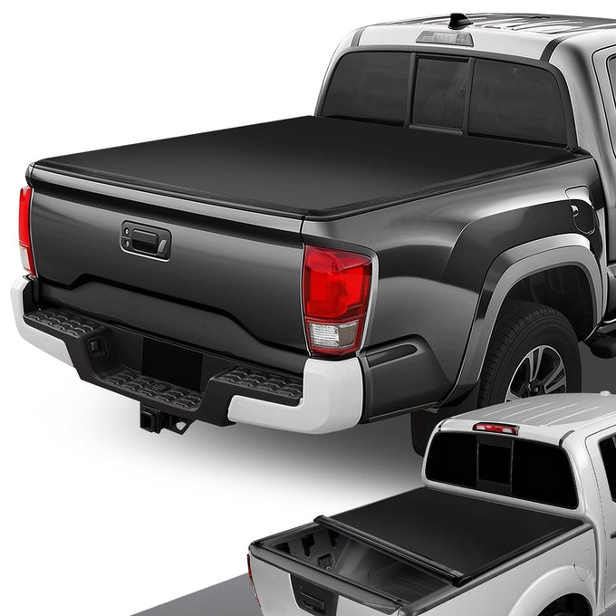 5 ft. Bed Soft Roll-Up Tonneau Cover<br>16-23 Toyota Tacoma