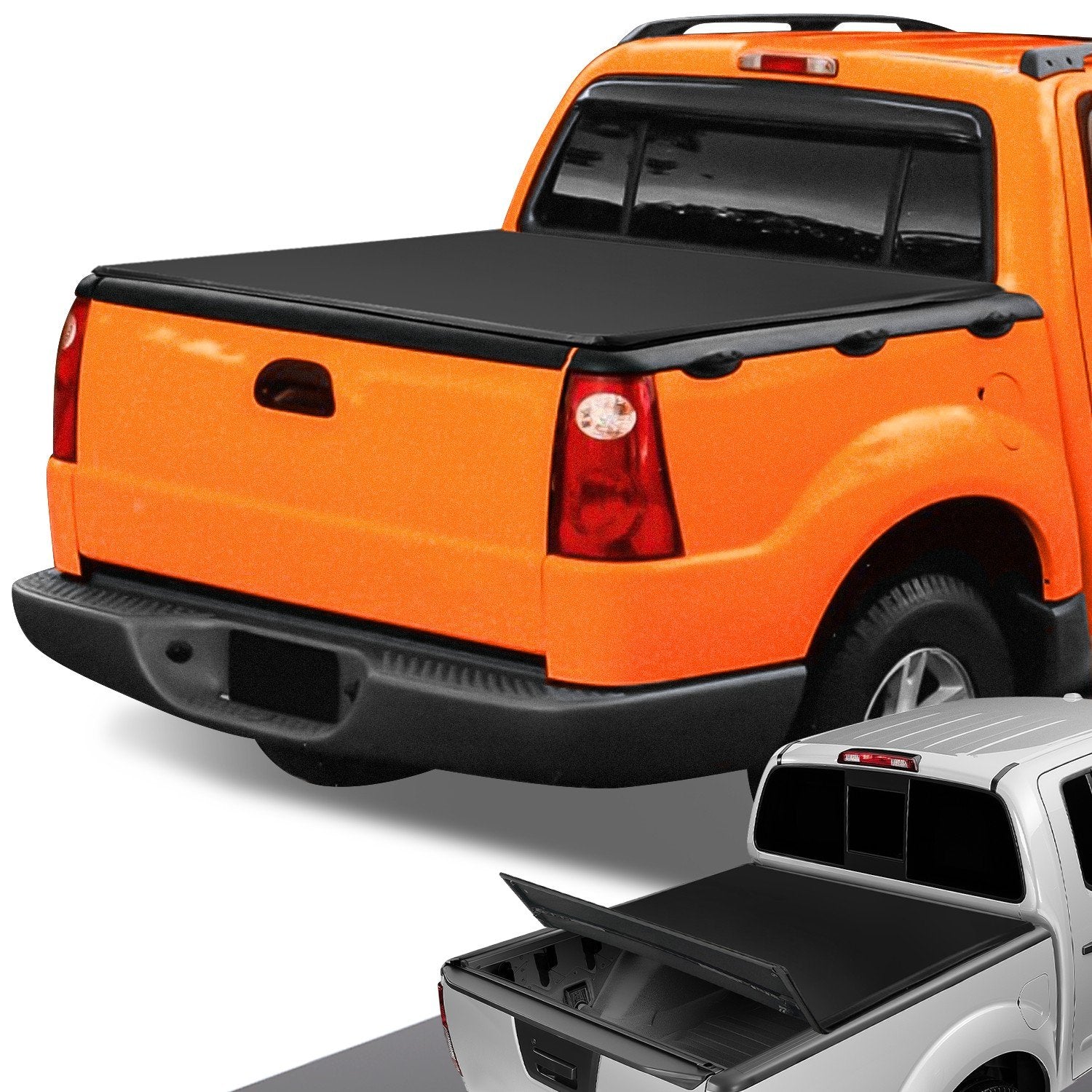 4.16 ft. Bed Soft Tri-Fold Tonneau Cover<br>01-05 Ford Explorer Sport Trac