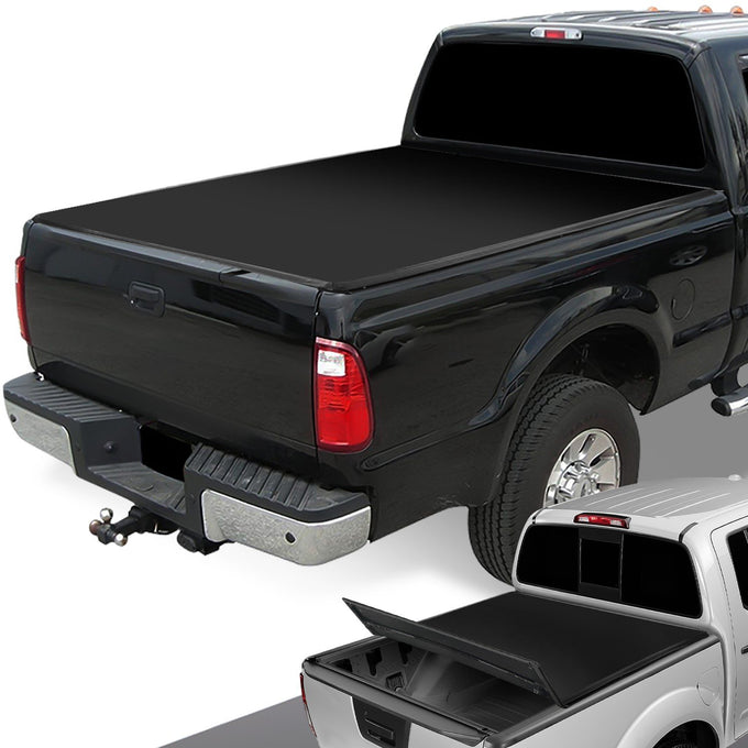 8 ft. Bed Soft Tri-Fold Tonneau Cover<br>99-14 Ford F250 F350 F450 Super Duty