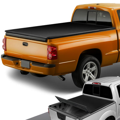 6.5 ft. Bed Soft Tri-Fold Tonneau Cover<br>05-12 Dodge Dakota
