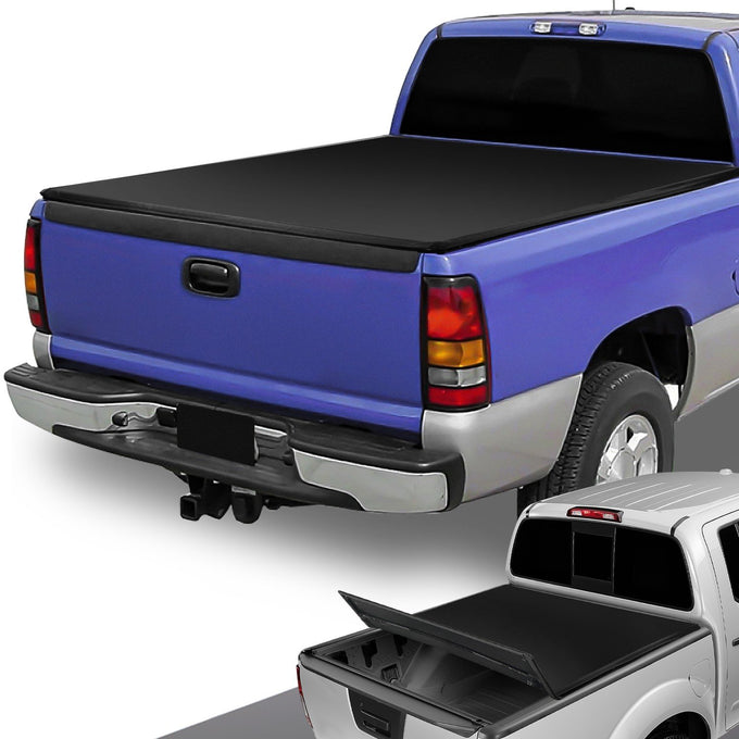 6.5 ft. Bed Soft Tri-Fold Tonneau Cover<br>07-13 Chevy Silverado / GMC Sierra 1500 2500 3500