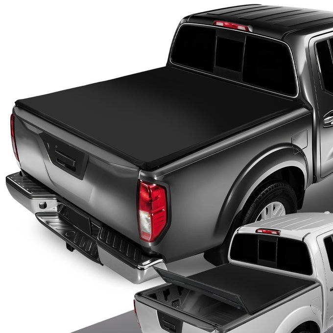 6.08 ft. Bed Soft Tri-Fold Tonneau Cover<br>05-19 Nissan Frontier