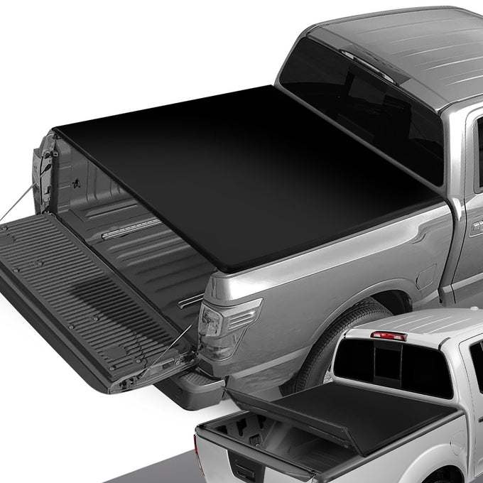 5.4 ft. Bed Soft Tri-Fold Tonneau Cover<br>17-20 Nissan Titan