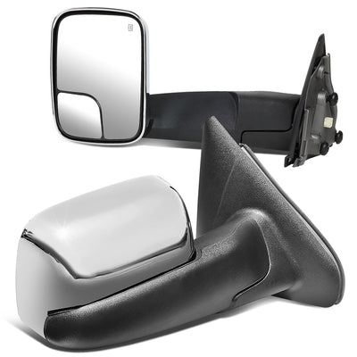 Chrome Powered Heated Towing Mirrors (Pair)<br>02-08 Dodge Ram 1500, 03-09 Ram 2500