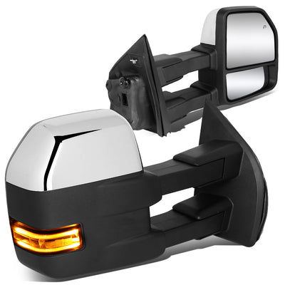 Chrome Powered Heated Towing Mirrors (Pair)<br>15-18 Ford F150