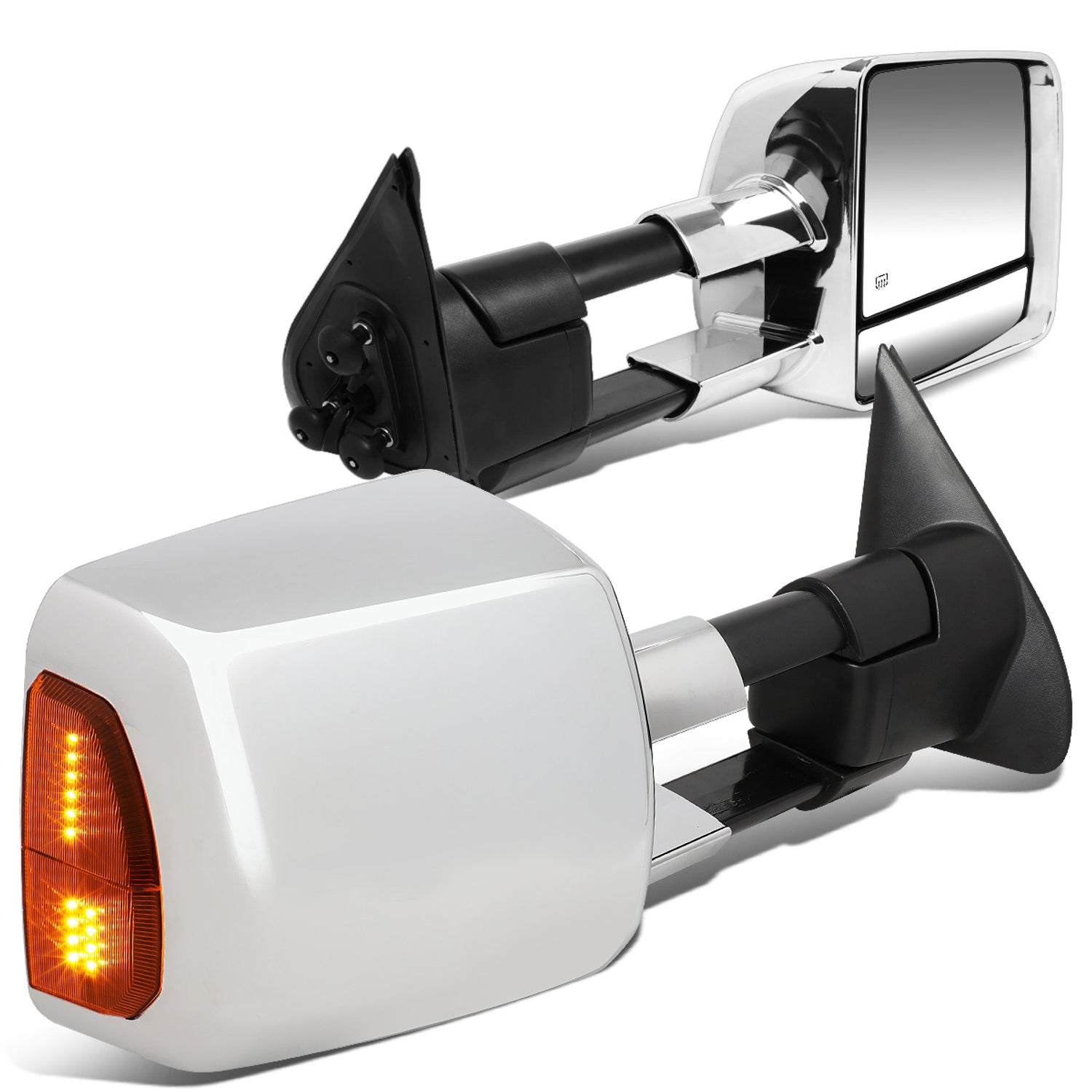 Chrome Powered Heated Towing Mirrors (Pair)<br>05-15 Toyota Tacoma