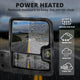 Black LED Turn Signals Powered Heated Tow Mirrors<br>19-25 Chevy Silverado 1500, 2022 Chevy 1500 LTD