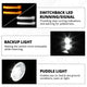 Black LED Turn Signals Powered Heated Tow Mirrors<br>19-25 Chevy Silverado 1500, 2022 Chevy 1500 LTD