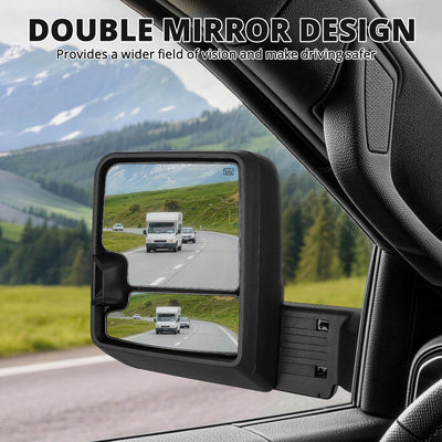 Powered Heated Tow Mirrors w/o Blind Spot Monitoring<br>19-25 Chevy Silverado 1500, 2022 Chevy 1500 LTD