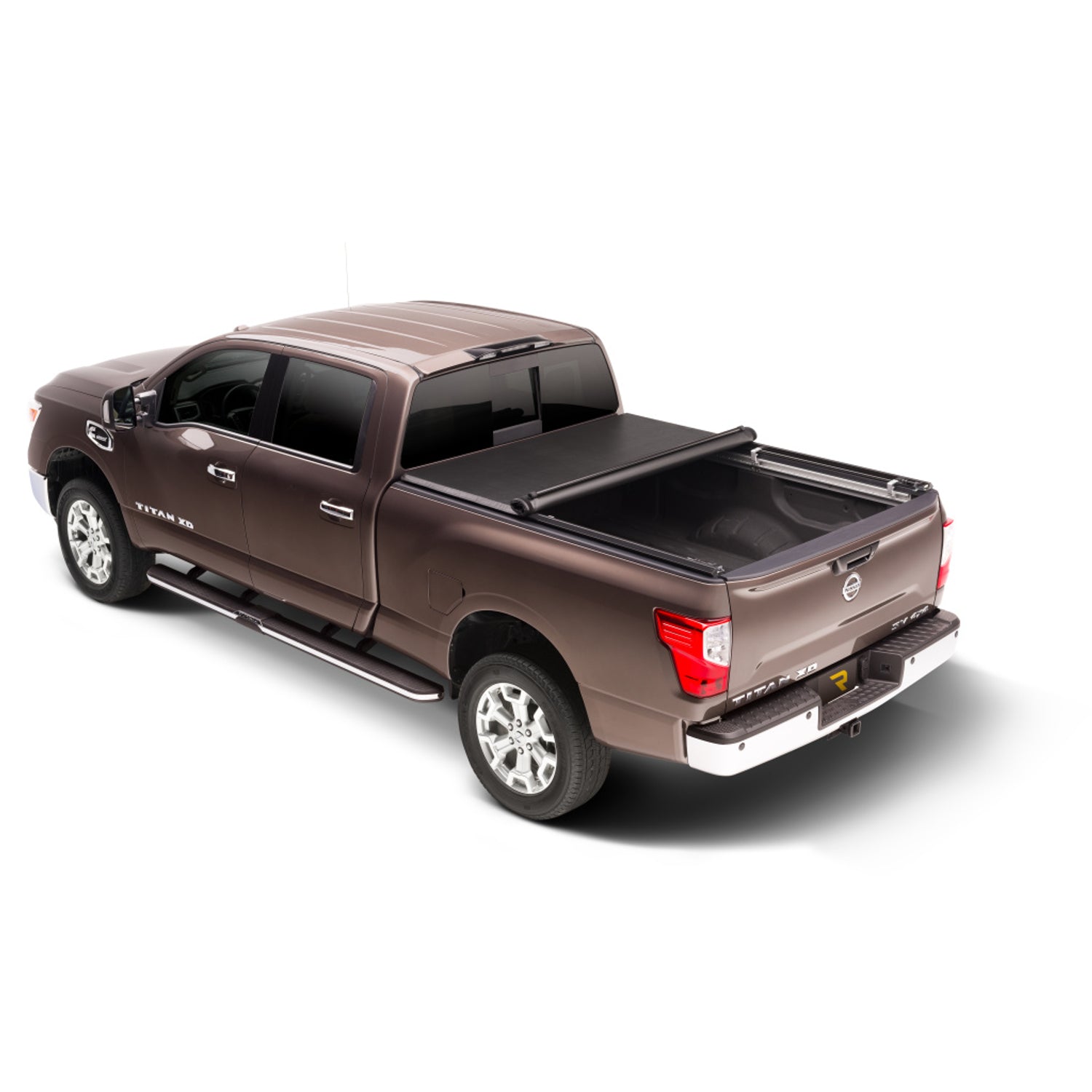TruXport Roll Up Tonneau Cover -Black <br>08-15 Nissan Titan 7.25 ft. Bed w/o Utili-Track System
