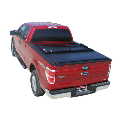 Deuce Soft Folding Tonneau Cover -Black <br>08-15 Nissan Titan 8 ft. Bed