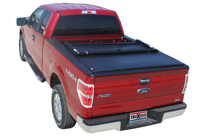 Deuce Soft Folding Tonneau Cover -Black <br>08-15 Nissan Titan 8 ft. Bed
