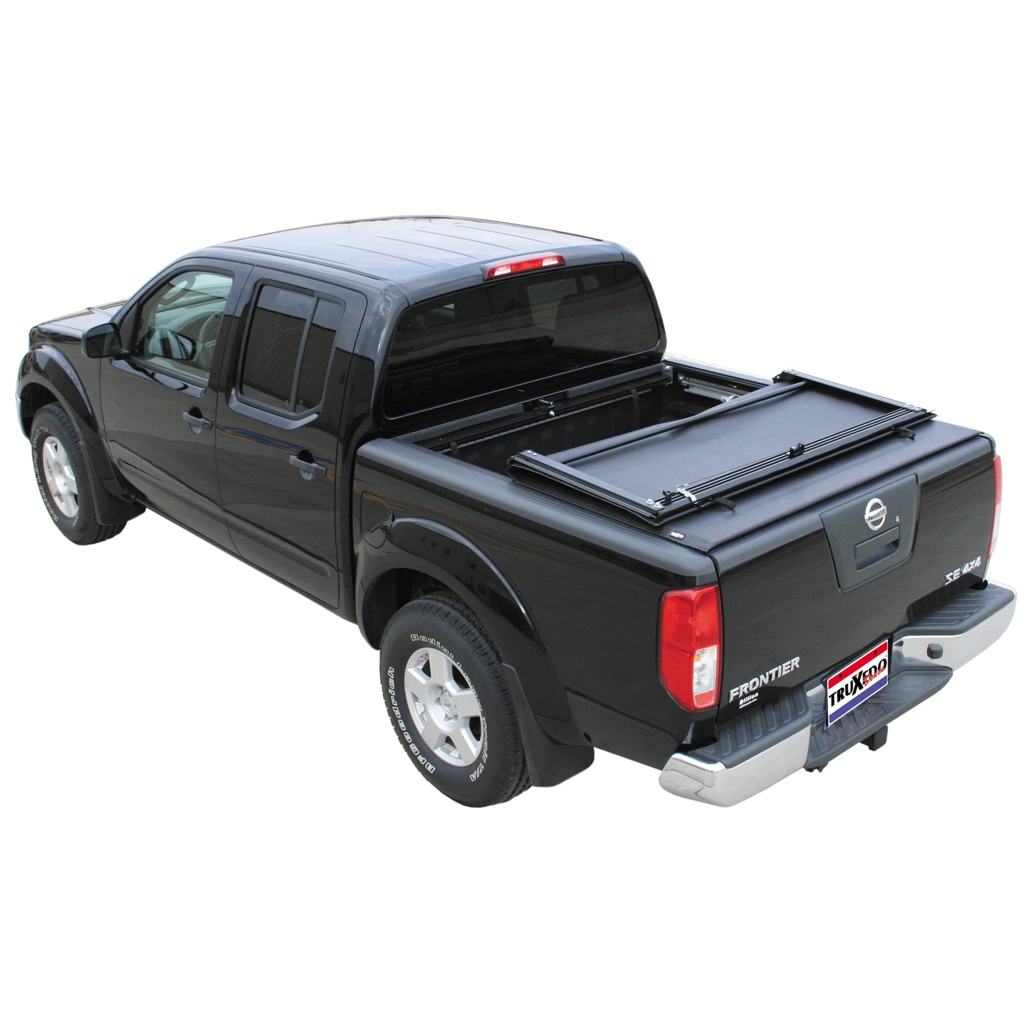 Deuce Soft Folding Tonneau Cover -Black <br>05-21 Nissan Frontier, 09-12 Suzuki Equator 5 ft. Bed