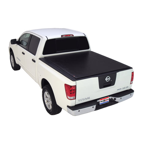 Deuce Soft Folding Tonneau Cover -Black <br>16-24 Nissan Titan 5.5 ft. Bed