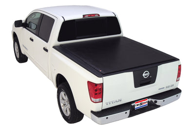 Deuce Soft Folding Tonneau Cover -Black <br>16-24 Nissan Titan 5.5 ft. Bed