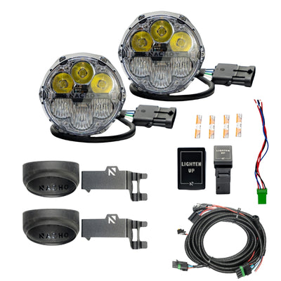SAE Combo Plug N Play Fog Light Kit - White <br>14-23 Toyota Tundra, 4Runner