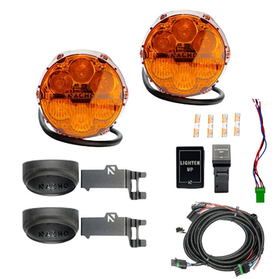 SAE Combo Plug N Play Fog Light Kit - Amber <br>14-23 Toyota Tundra, 4Runner