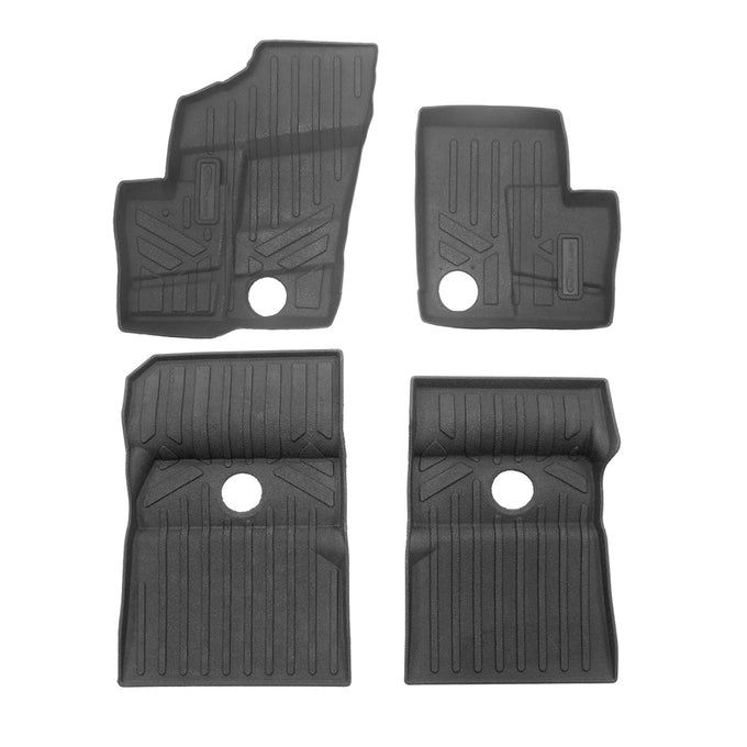 2 Row Rugged Rubber Floor Liner Set <br> 19-23 Polaris RZR XP 4 1000