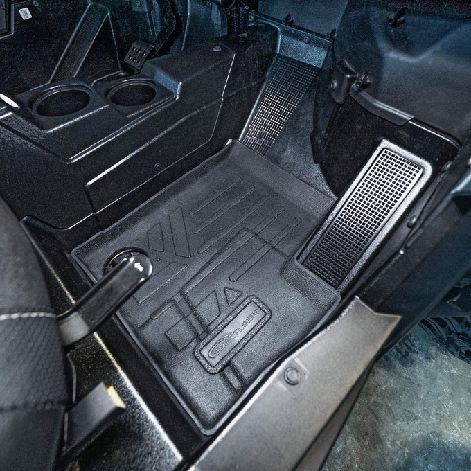 2 Row Rugged Rubber Floor Liner Set <br> 19-23 Polaris RZR XP 4 1000