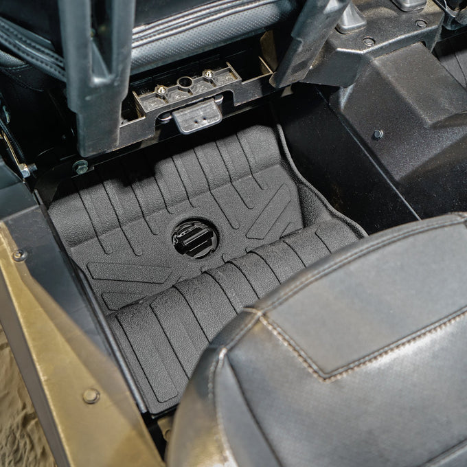 2 Row Rugged Rubber Floor Liner Set <br> 19-23 Polaris RZR XP 4 1000