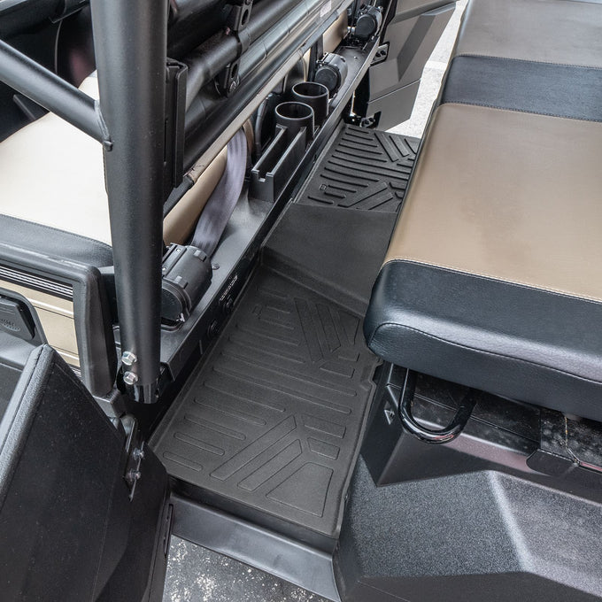 2 Row Rugged Rubber Floor Liner Set <br> 19-24 Kawasaki Mule PRO