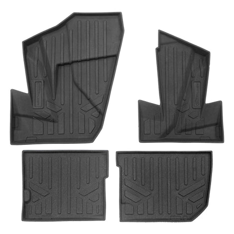 2 Row Rugged Rubber Floor Liner Set <br> 24-25 Polaris XP 4 1000