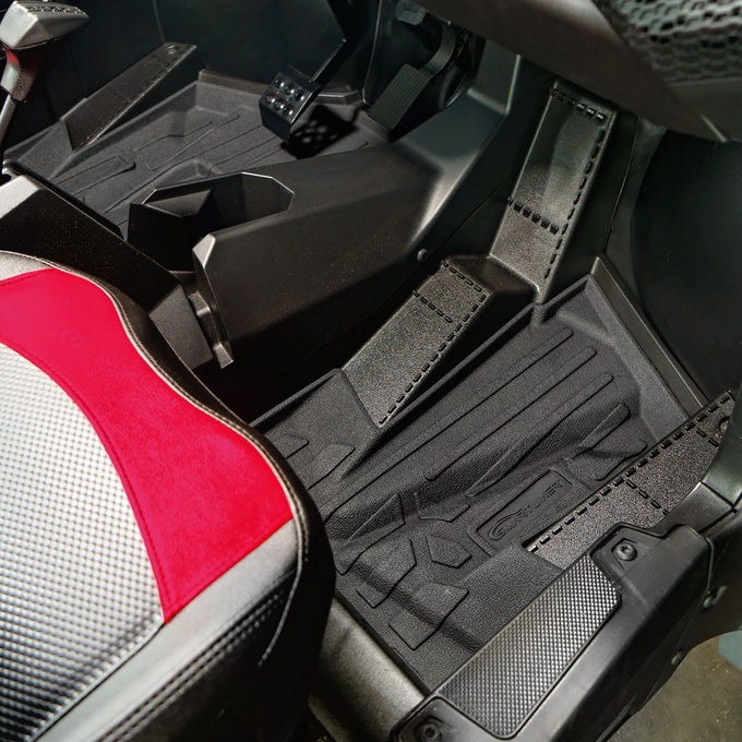 2 Row Rugged Rubber Floor Liner Set <br> 24-25 Polaris XP 4 1000
