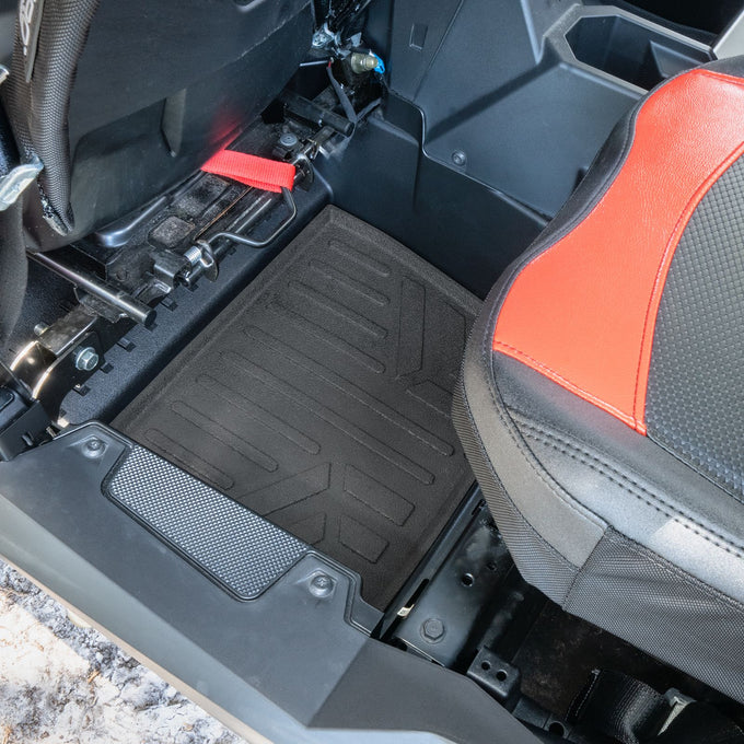 2 Row Rugged Rubber Floor Liner Set <br> 24-25 Polaris XP 4 1000