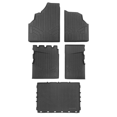 2 Row & Cargo Bed Rugged Rubber Floor Liner Set <br> 20-24 Can-Am Defender