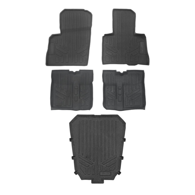 2 Row & Cargo Bed Rugged Rubber Floor Liner Set <br> 20-24 Polaris RZR Pro R