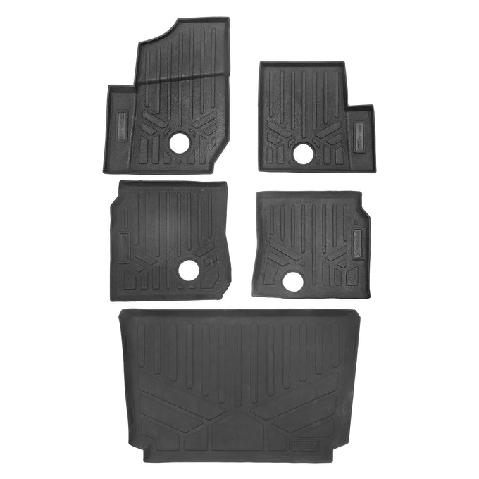 2 Row Floor Liner & Rubber Bed Mat Liner Set <br> 19-23 Polaris General XP 1000