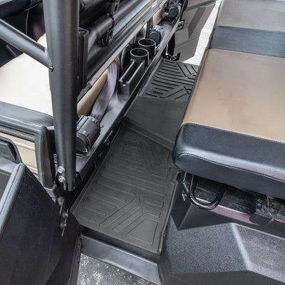 2 Row & Cargo Bed Rugged Rubber Floor Liner Set <br> 19-24 Kawasaki Mule PRO