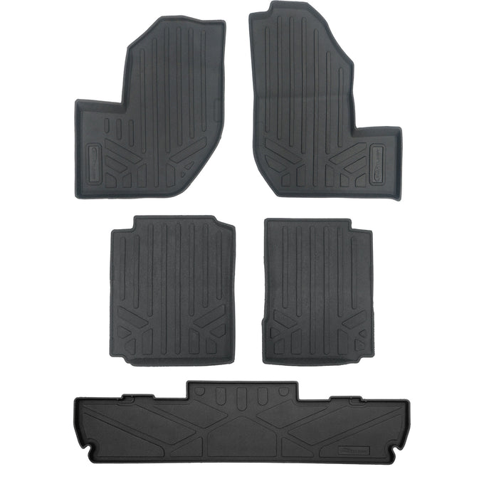 2 Row & Cargo Bed Rugged Rubber Floor Liner Set <br> 20-23 Yamaha Wolverine RMA X4