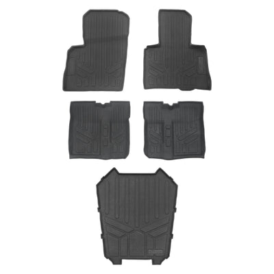2 Row & Cargo Bed Rugged Rubber Floor Liner Set <br> 20-24 Polaris RZR Turbo / Pro XP