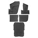 2 Row & Cargo Bed Rugged Rubber Floor Liner Set <br> 24-25 Polaris RZR XP 1000