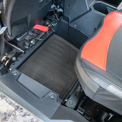 2 Row & Cargo Bed Rugged Rubber Floor Liner Set <br> 24-25 Polaris RZR XP 1000