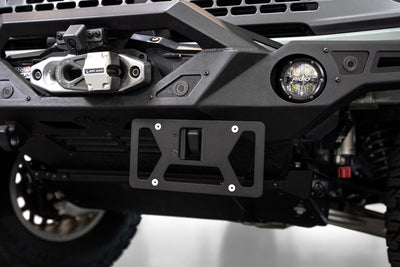 Clevis Mounted Front License Plate Bracket<br> Fits Universal
