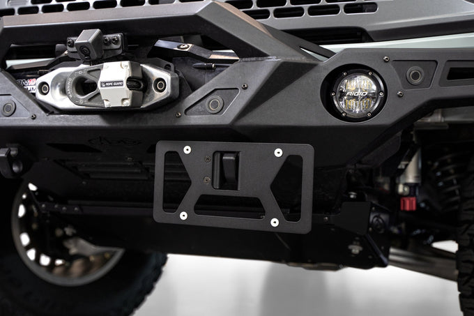 Clevis Mounted Front License Plate Bracket<br> Fits Universal