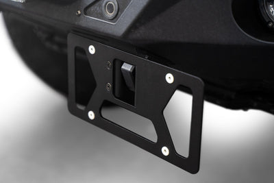Clevis Mounted Front License Plate Bracket<br> Fits Universal