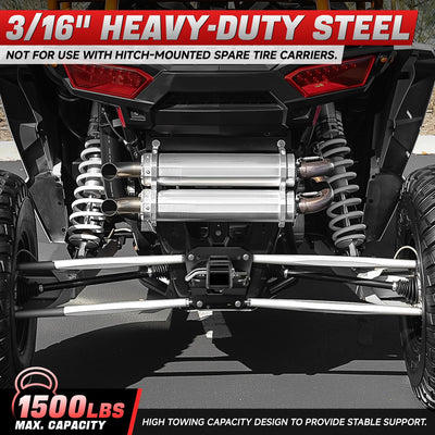 2 in. Tow Hitch Receiver w/Hitch Pin & Clip <br> 14-23 Polaris RZR XP 1000, Turbo, 4 XP 1000, Turbo