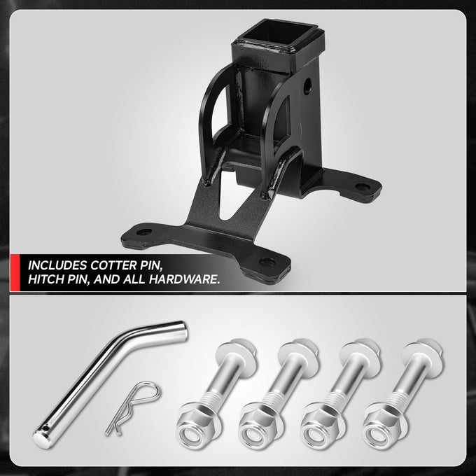 Heavy-Duty Steel 2in. UTV Rear Receiver Tow Hitch <br>20-25 Polaris RZR Pro XP 4