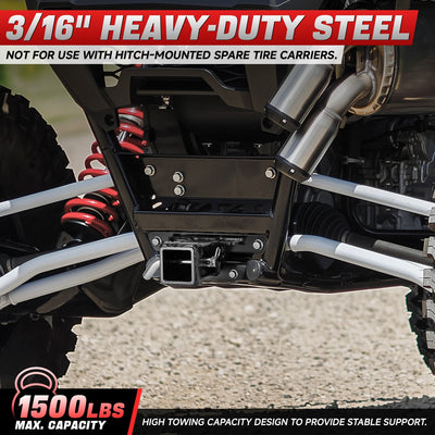 2 in. Tow Hitch Receiver w/Hitch Pin & Clip <br> 20-24 Kawasaki Teryx KRX 4 100