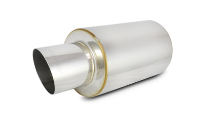 TPV Universal Muffler<br>4in. Round Angle Tip, 3in. inlet, 17in.