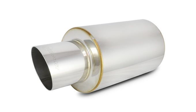 TPV Universal Muffler<br>4in. Round Angle Tip, 3in. inlet, 17in.