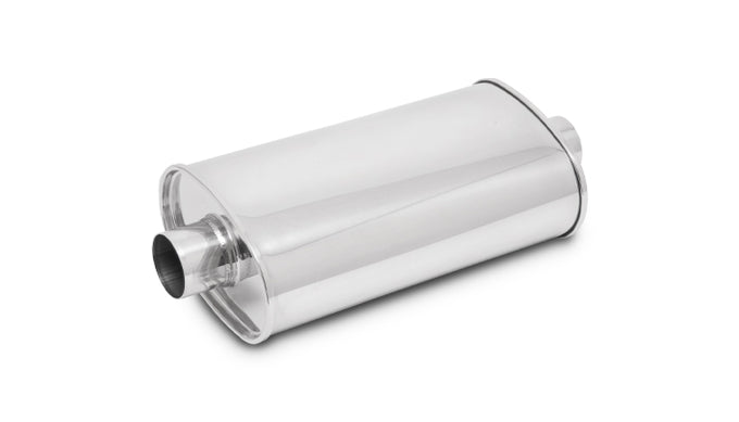 STREETPOWER Oval Muffler<br>2.00in. inlet/outlet Center-Center