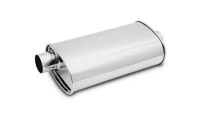 STREETPOWER Oval Muffler<br>3.50in. inlet/outlet Offset-Center