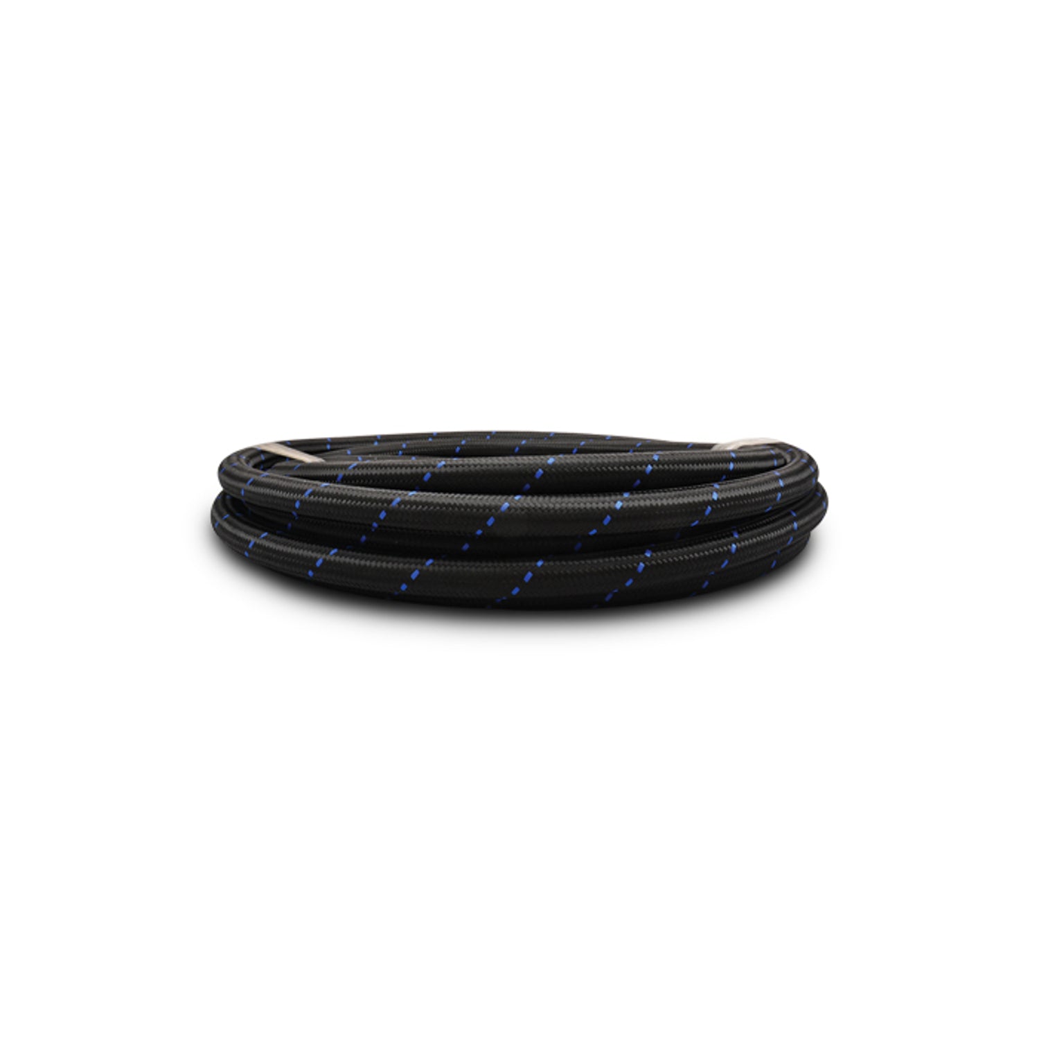 5ft Roll of Black Blue Nylon Braided Hose<br>AN Size -4AN, Hose ID 0.22in.