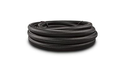 5ft Roll of Black Nylon Braided Hose<br>AN Size -10, Hose ID 0.58in.