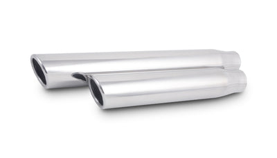 3.5in. Round Stainless Steel Tip<br>Single Wall Angle Cut - 3in. inlet 11in.