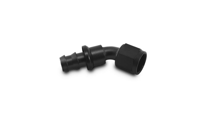Push-On 45 Degree Hose End Elbow Fitting Size -6AN<br>Universal